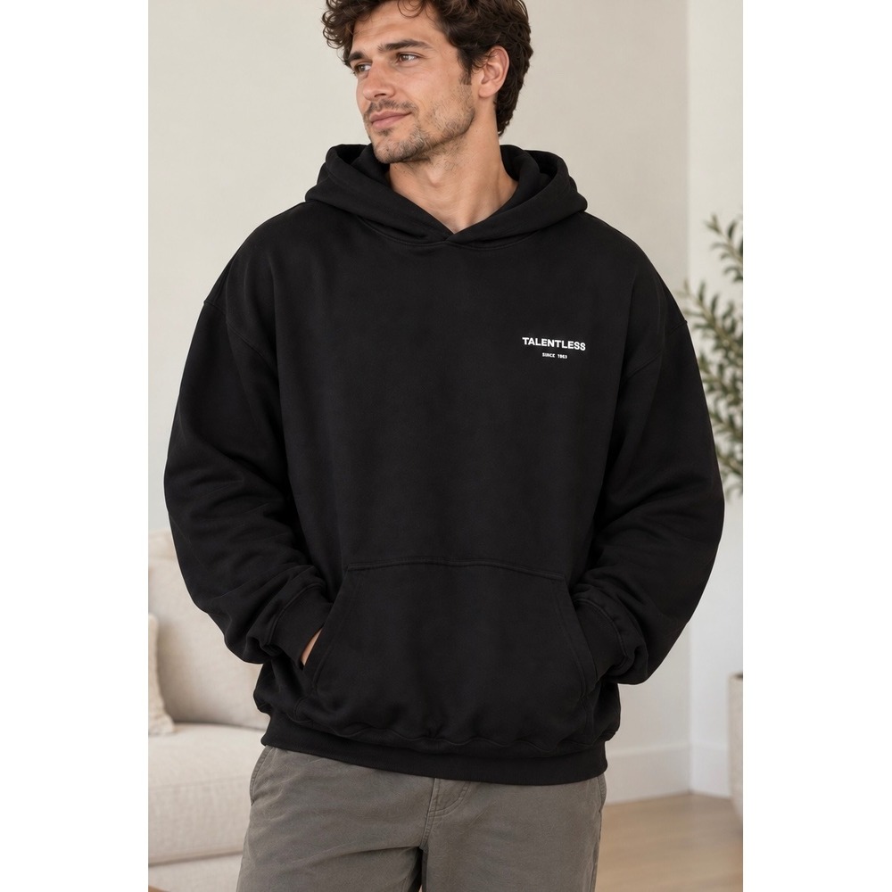 Talentless Black Graphic Hoodie XL Scott Disick Streetwear Made in USA